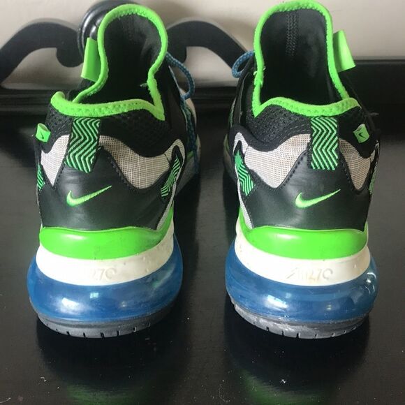 Nike Air Max 270 Bowfin 'Sprite' Black/Black-Phantom-Photo Blue - Picture 4 of 7